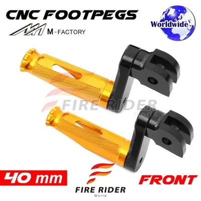 40mm Adjustable Gold Rider Foot Pegs SHINOBI For XV 1100 Virago 88 89 90 91 92 9 — 第 1/4 张图片