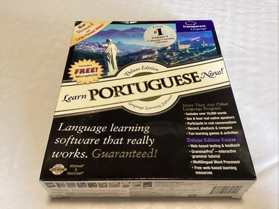 Software CD ROM Aprende Portugués Ahora Idioma Transparente Nuevo Sellado PC Foto 1 de 3
