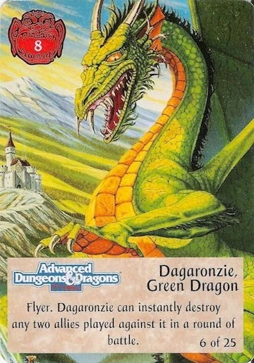 Dagaronzie, Green Dragon 6/25 - 1st Edition Spellfire CCG TSR, Inc. 1994 - Immagine 1 di 4