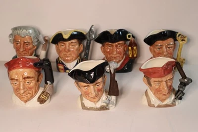 Vintage Royal Doulton Williamsburg 4" Toby Mug Set - Image 1 of 4