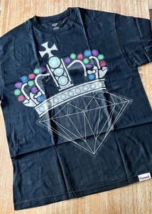 Diamond Supply Co T-shirt Tee Shirt XL Extra Large Black Crown Silver Vintage DS - Picture 1 of 4