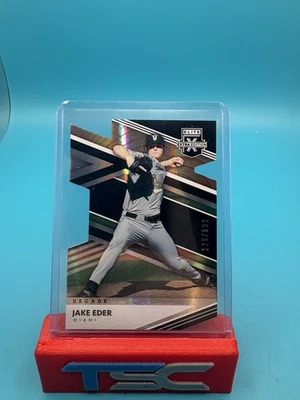 2020 Elite Extra Edition Jake Eder Decade Die-Cut /999 - Image 1 of 2