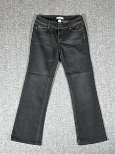 White House Black Market Blanc Boot Leg schwarze Damenjeans Größe 6Rx31 - Bild 1 von 11