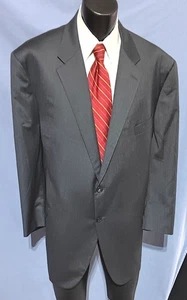 Hickey Freeman Suit US 60R Dual Vents Gray Current - Picture 1 of 10