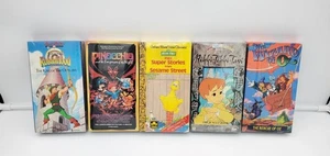 Lot of 5 Vintage Children's Animation Movie VHS Tapes Cartoons NEW & SEALED - Foto 1 di 1