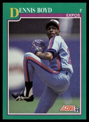 1991 Score #202 Dennis Boyd - Image 1 of 2