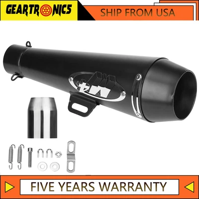 For Motorcycle Honda CBR600F4i CBR250R ABS M4 GP Slip On Exhaust Black Muffler - Image 1 of 4