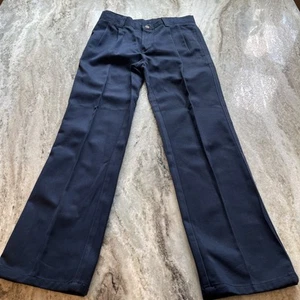 Chaps Boys School Approved Pants Size 10 Reg Adjustable Waist NAVY BLUE - Picture 1 of 5