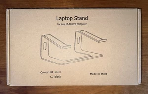 Adjustable Width Aluminum Ergonomic Laptop Stand for Any 10-18” Laptop - Picture 1 of 12