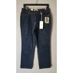 Levi's Perfectly Slimming 512 Straight Leg Dark Wash Jeans 16 Petite  - Bild 1 von 7