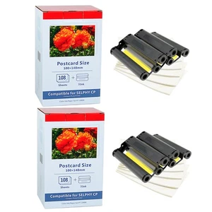 2Set KP-108IN Color Ink &Paper Compatible For Canon SELPHY CP910 CP780 3115B001 - Afbeelding 1 van 12
