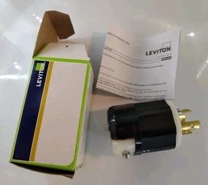 Leviton 2721 3 Pole 4 Wire Grounding Locking Plug Nema L1530P 30A 250V NEW - Bild 1 von 5