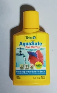 Tetra AuqaSafe For Bettas 1.69 Oz Tap Water Conditioner Maintenance EXP 4/2026 - Picture 1 of 2