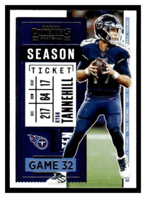 2020 Panini Contenders  #9 Ryan Tannehill - Tennessee Titans - Image 1 of 2