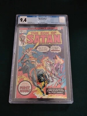 Son of Satan #1 CGC Universal Grade 9.4 NM Daimon Hellstrom! White pages - Image 1 of 3