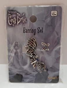 Tim Burtons Corpse Bride Earring Set Spirit Halloween Costume Cosplay New Sealed - Picture 1 of 4