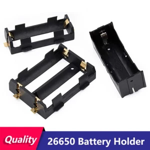 1 2 x 26650 Battery Holder Lithium Battery Case Open With Pin / SMD SMT Mounting - Picture 1 of 9