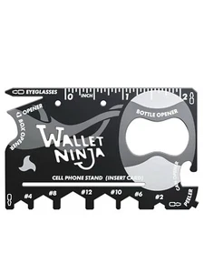 Original Pocket Wallet Ninja Multi-Tool 18 In 1 Credit Card -Multi Purpose tool - Picture 1 of 4