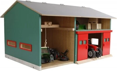 Van Manen Kids Globe Werkstatt mit Lagerraum 1:32 Dach aufklappbar 610816