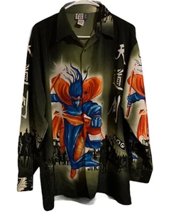 Trust Long Sleeve Mens Button Down Shirt Japanese Anime Animation sz L - Picture 1 of 7