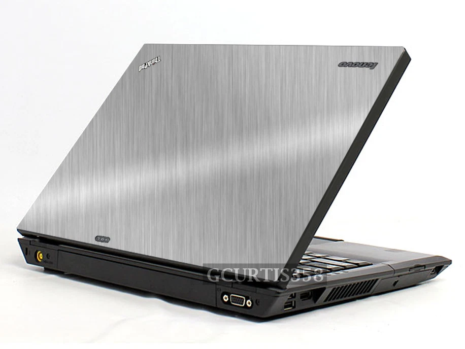 BRUSHED ALUMINUM Vinyl Lid Skin Cover fits IBM Lenovo Thinkpad T400 Laptop - Image 1 of 1