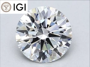 2.40 Ct Round Cut Lab Grown CVD Diamond D Color VS1 Clarity Stone IGI Certified - Picture 1 of 6