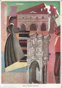 CARTOLINA VIAGGIATA 1953_ARTE E COSTUMI PESCARESI_40° CONGRESSO DANTE ALIGHIERI - Imagen 1 de 1