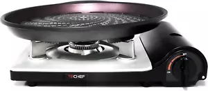 Stovetop Korean BBQ Non-Stick Grill Pan with Portable Gas Stove Burner - Picture 1 of 12