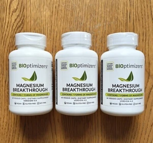 Bioptimizers Magnesium Breakthrough all 7 essential forms, 60 capsules - 3 pack - Picture 1 of 10