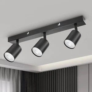 1/3/4 Way Adjustable LED Ceiling Spotlight GU10 Kitchen Bar Spot light Modern UK - Picture 1 of 22