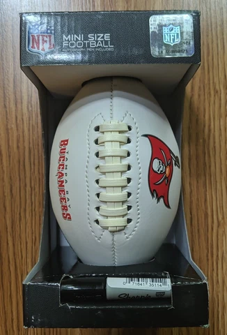 NFL Mini Size Football Autograph Pen Included Tampa Bay Buccaneers Cover