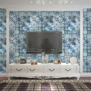 10M PVC Wallpaper Tile Stick Wall Decal Stickers Waterproof Thick Home Decor - Picture 1 of 10