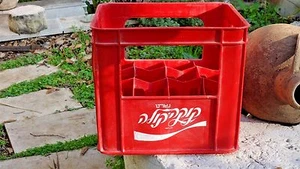 Rare Vtg 1970 Israel 12X1 Liter Hebrew COCA COLA COKE קוקה קולה Bottle Carrier - Picture 1 of 12