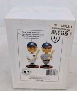 Memory Company New York Yankees Two Bobbin Head Ornaments - Picture 1 of 3