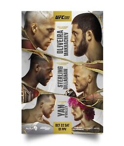 UFC 280: Oliveira vs Makhachev Poster Boxing For Fan Full Size Home Decor #2