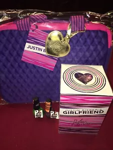 JUSTIN BIEBER Giftset Laptop Bag Nail Polish Girlfriend Perfume 100ml New - Picture 1 of 5