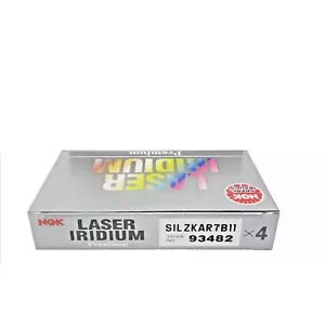 Set of 4 Genuine NGK (SILZKAR7B11) 93482 Laser Iridium Spark Plug - Picture 1 of 1
