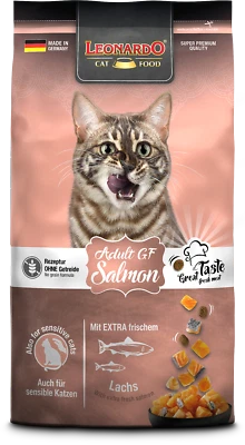 LEONARDO Adult Salmon GF 1,8 kg Katzenfutter Trockenfutter Katze sensitiv Lachs - Bild 1 von 2