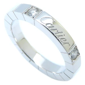 CARTIER Lanieres 18K White Gold ring Diamond Size 49 /293467 - Picture 1 of 7