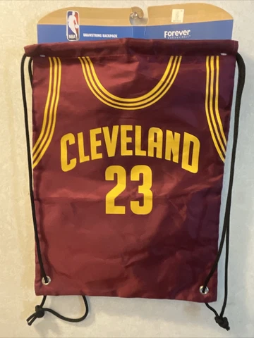 Lebron James #23 NBA Cleveland Cavaliers Two sided drawstring backpack Cover