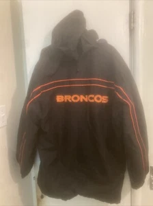 Broncos Jacket Zip Up Hoodie Large Nfl - Picture 1 of 4