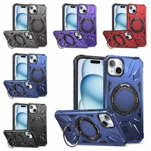 Funda Magnética Defender MagSafe para iPhone 15/14/13/ Soporte Anillo Antigolpes - Imagen 1 de 13