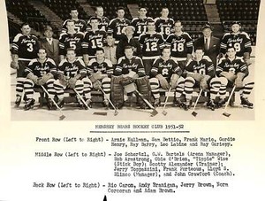 1951-52 Vintage Hershey Bears AHL Team Issued Glossy 8x10 Team Photo 180744
