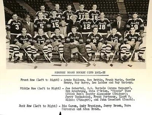 1951-52 Vintage Hershey Bears AHL Team Issued Glossy 8x10 Team Photo 180744 - Picture 1 of 1
