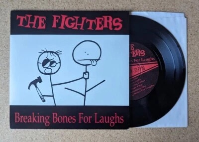 The Fighters Breaking Bones For Laughs 7" Vinyl Record - Screeching Weasel - Image 1 of 4