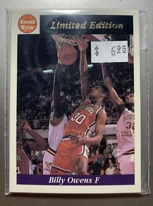 Billy Owens FRONT ROW Limited Edition 7-Card Set Numbered with COA - Free SH - Picture 1 of 3