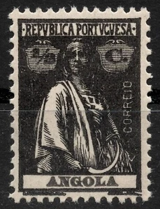 Mi:AO 143Ay Portuguesa Correio ANGOLA 1914, 1/2 Centavo CERES, MNH - Foto 1 di 2