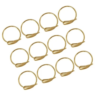 12 Pcs Porta Tovaglioli Da Tavola Anelli Portatovaglioli Dorati Fiocco Oro - Immagine 1 di 4