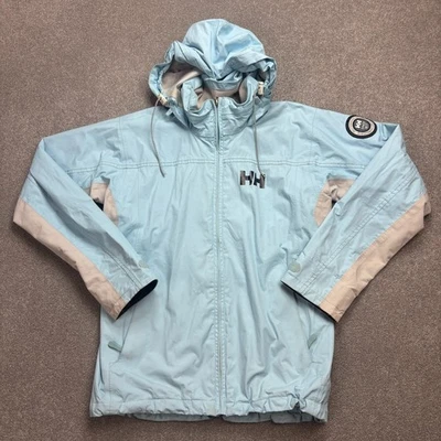 Helly Hansen куртка женщин маленький синий ветровка капюшон с подкладкой дождевик леди * - Изображение 1 из 4