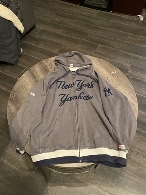 Super Cool Para Hombre XL Yankees Cremallera Con Gran Bordado Foto 1 de 4